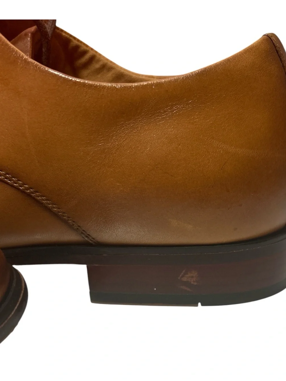 Aldo Brown Cow Leather Classic Men's Cap-Toe Oxford Leather Derby Lace Up Shoes